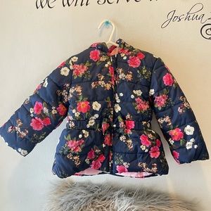 Little Me Puffer Jacket with Hood | Toddler Girl
